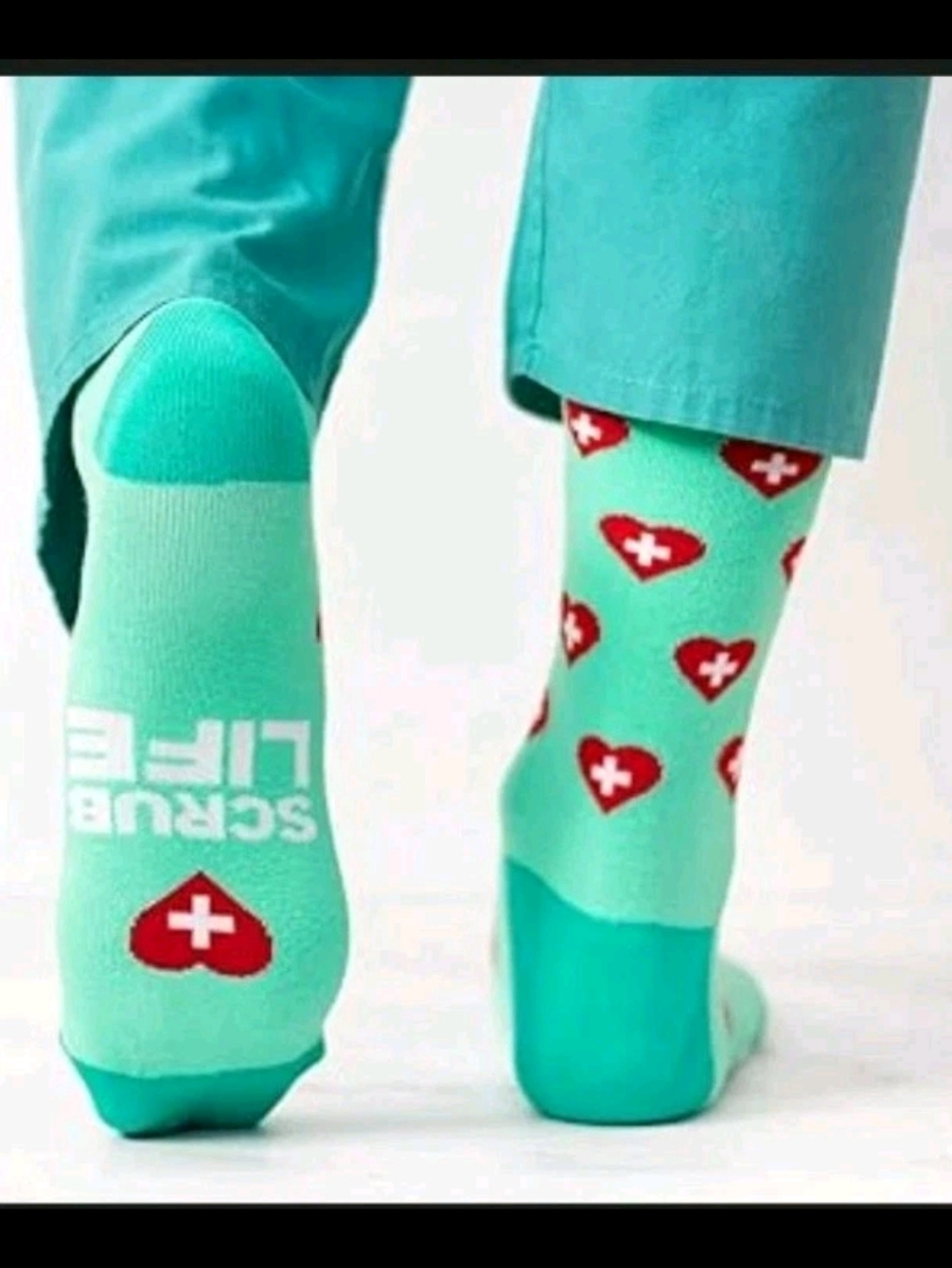 2 Pairs Lavley Socks  - Ladies/Unisex- One Size Scrub Life Nurse Socks New